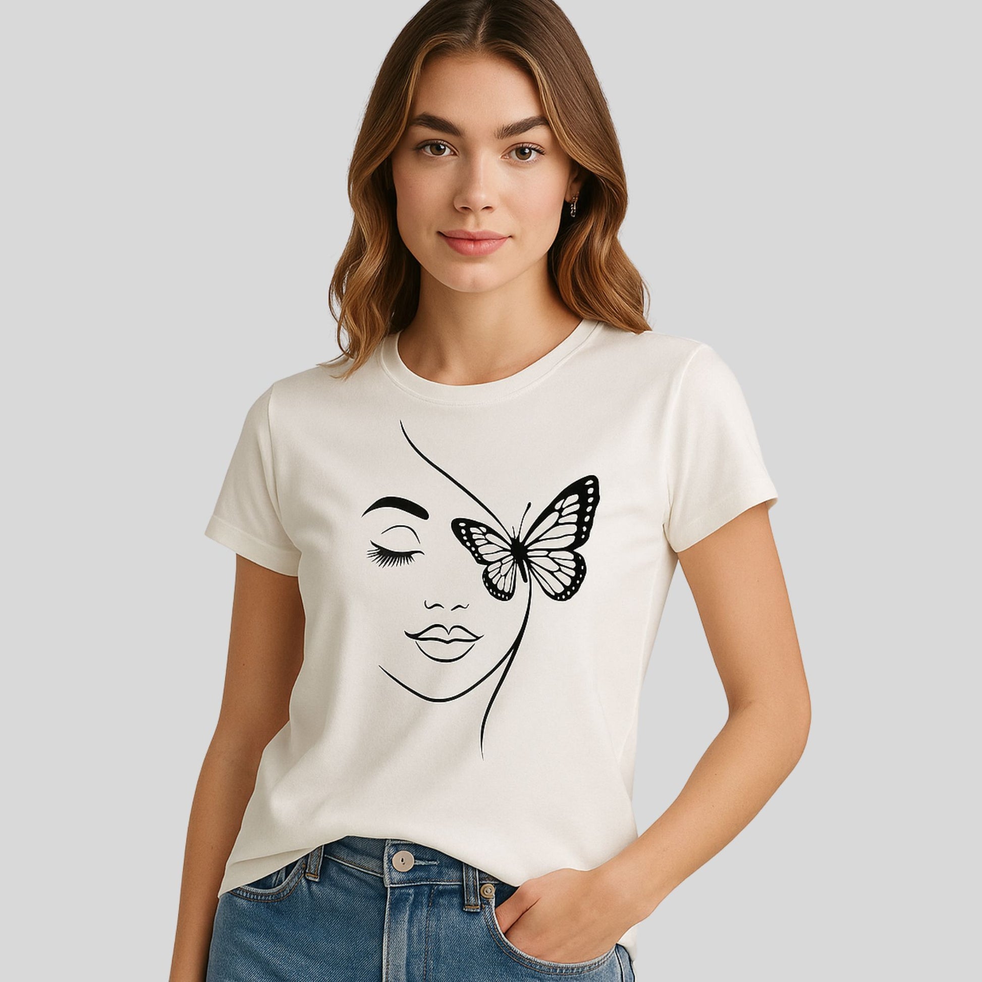 Koszulka Butterfly Mood – Kobieca Lekkość