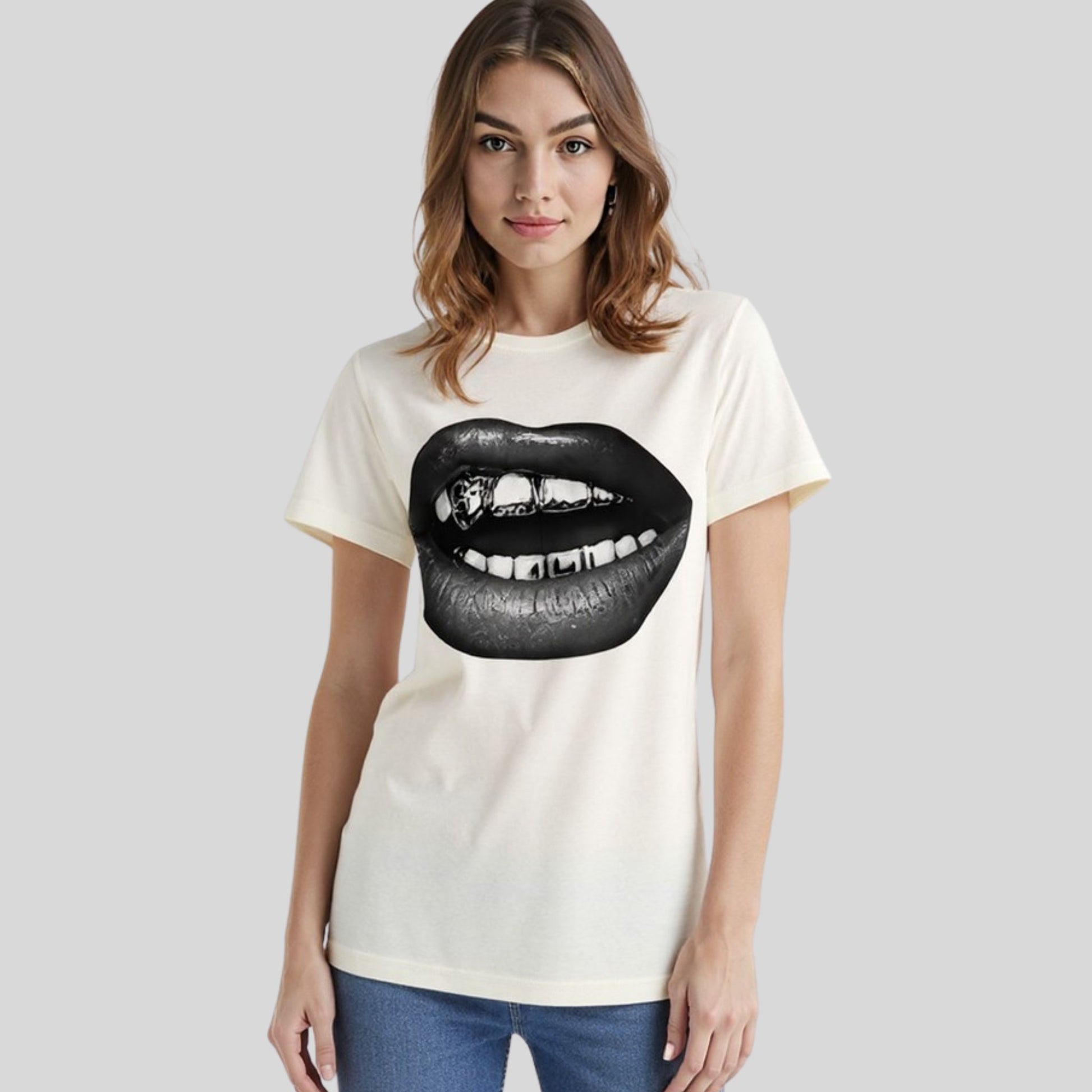 Koszulka Diamond Lips – Usta z Grillzami