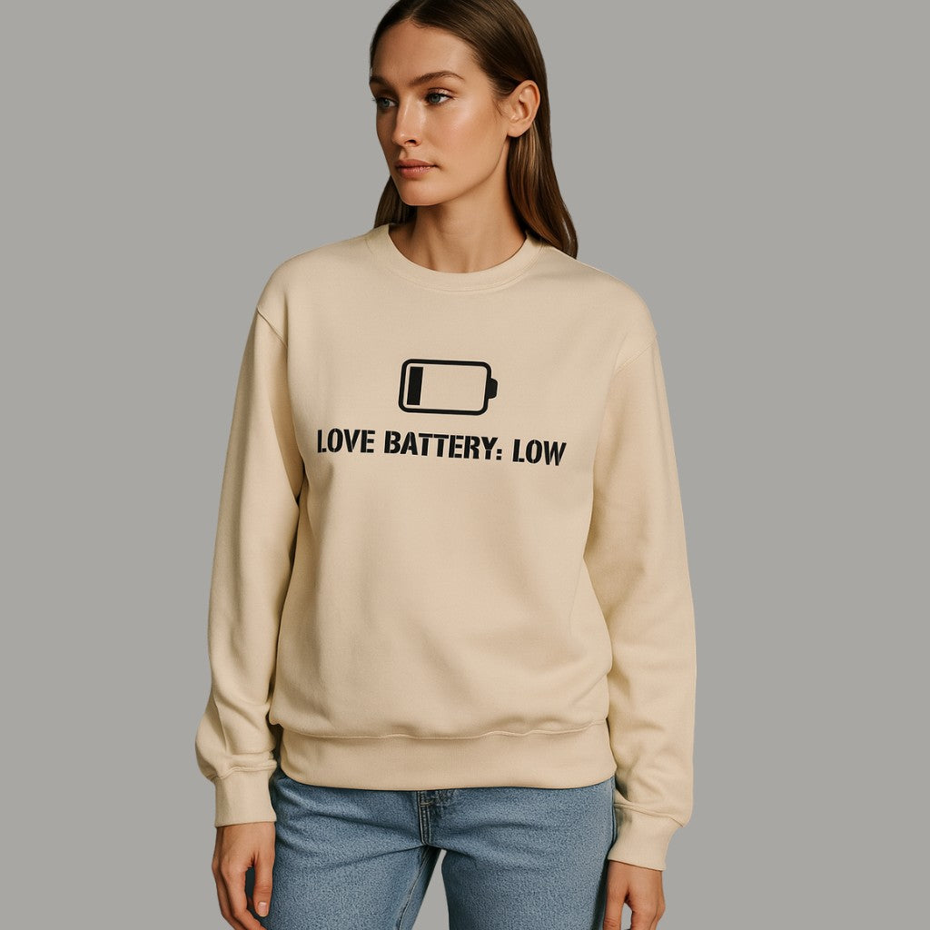 Bluza Love Battery: Low – Logo Czarne