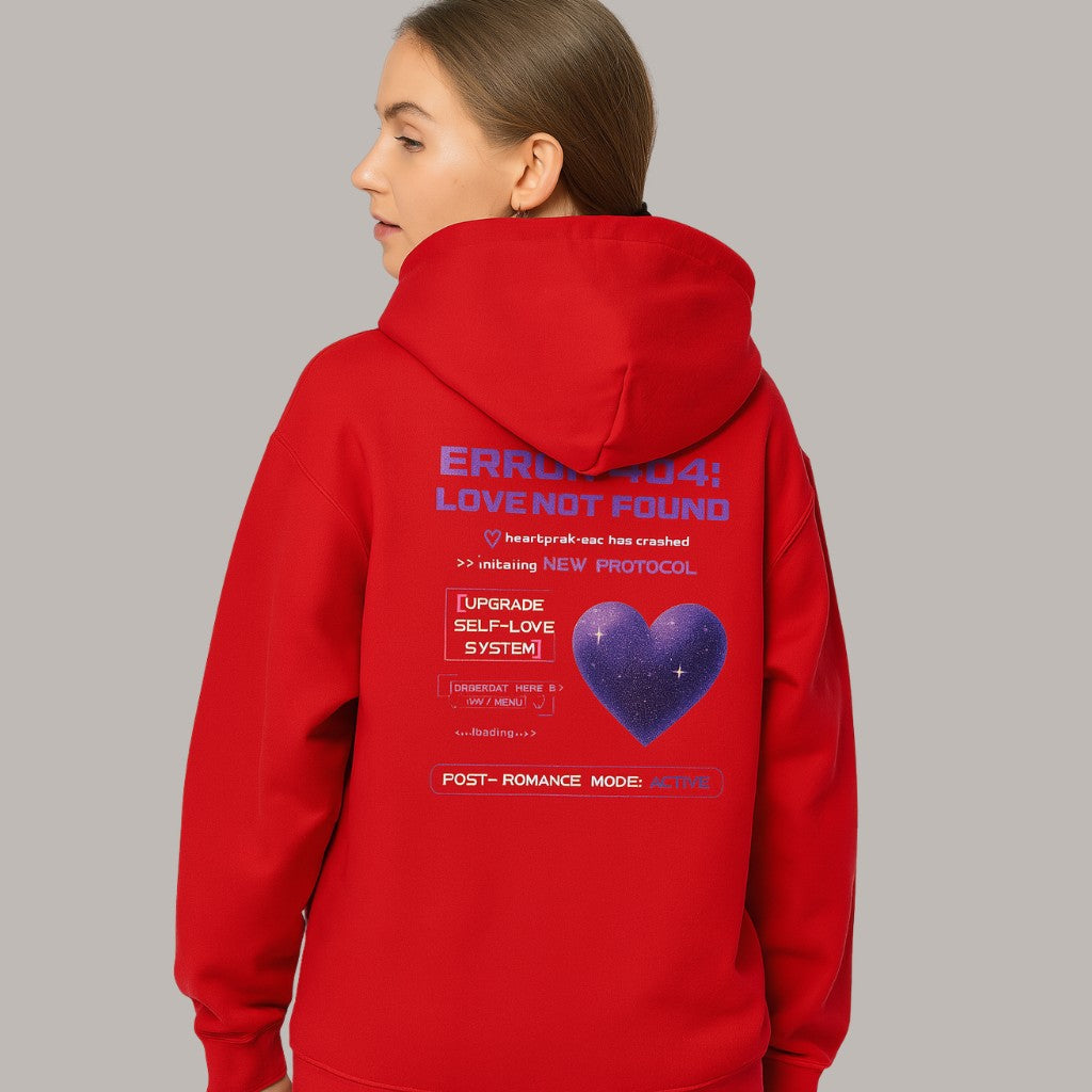 Bluza z kapturem "ERROR 404: LOVE NOT FOUND"