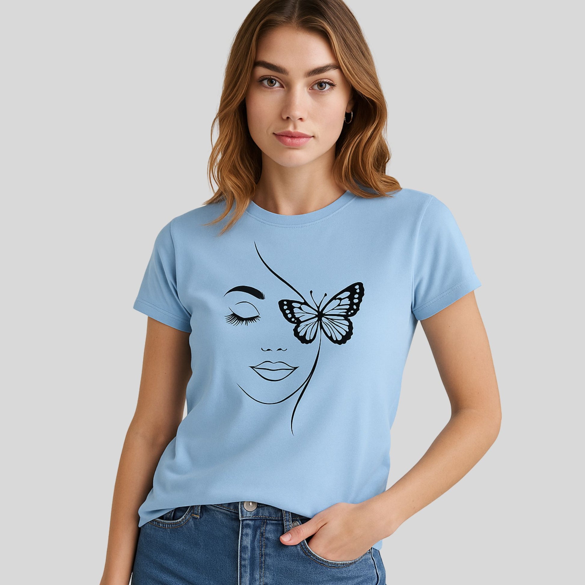 Koszulka Butterfly Mood – Kobieca Lekkość