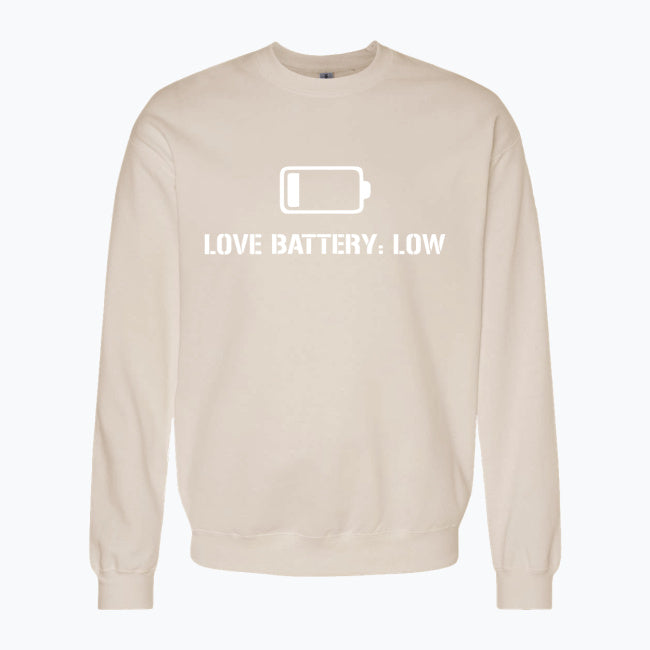 Bluza Love Battery: Low – Logo Białe