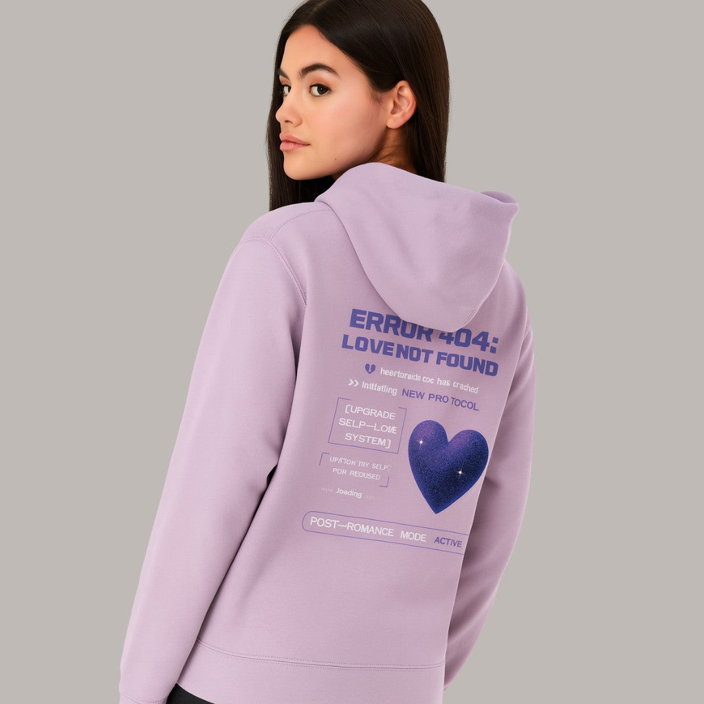 Bluza z kapturem "ERROR 404: LOVE NOT FOUND"