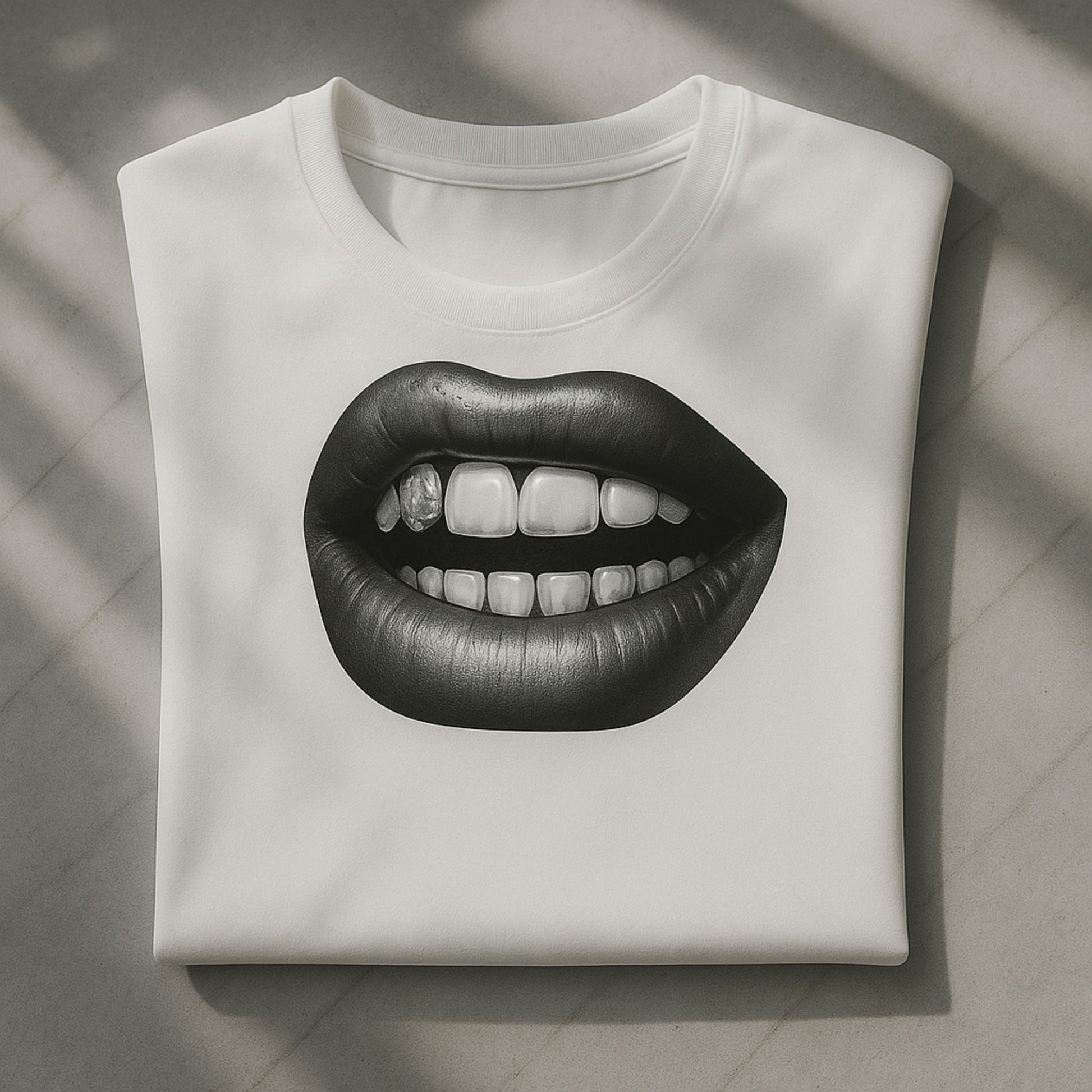 Koszulka Diamond Lips – Usta z Grillzami