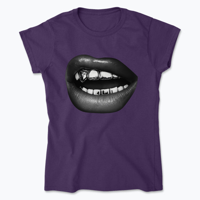 Koszulka Diamond Lips – Usta z Grillzami