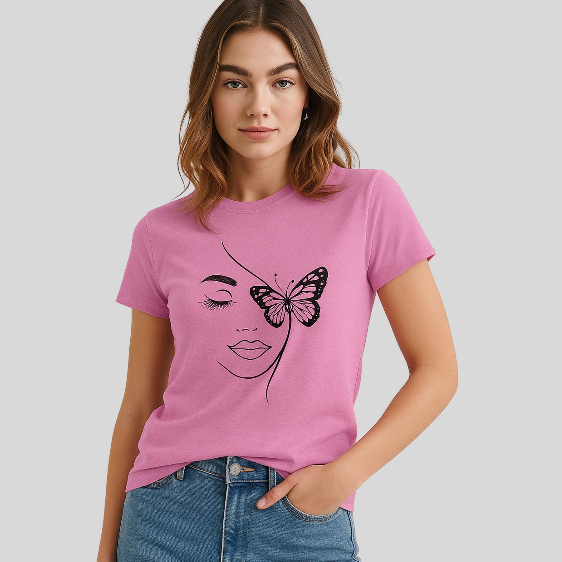 Koszulka Butterfly Mood – Kobieca Lekkość