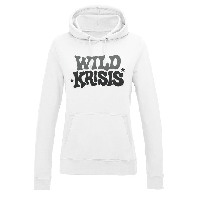 Biała Bluza Damska z kapturem Wild Krisis