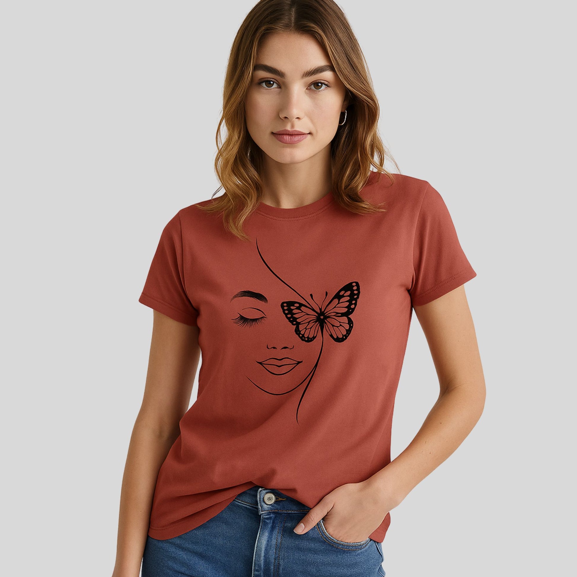 Koszulka Butterfly Mood – Kobieca Lekkość