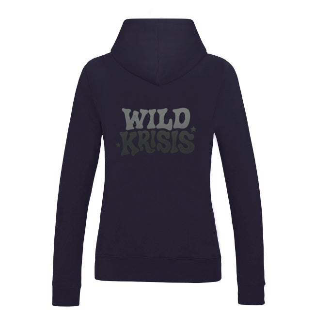 Granatowa Bluza Damska z kapturem Wild Krisis