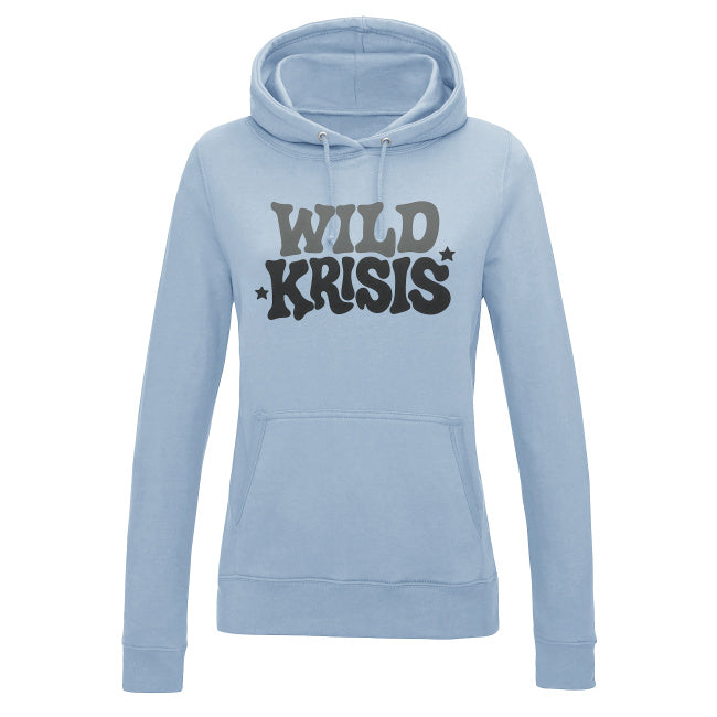 Błękitna Bluza Damska z kapturem Wild Krisis