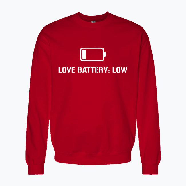 Bluza Love Battery: Low – Logo Białe