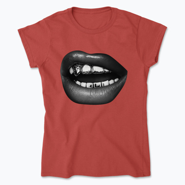 Koszulka Diamond Lips – Usta z Grillzami