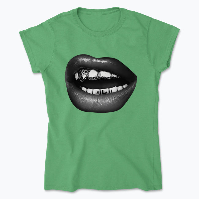 Koszulka Diamond Lips – Usta z Grillzami