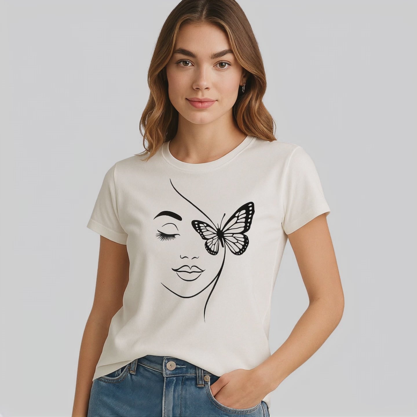 Koszulka Butterfly Mood – Kobieca Lekkość