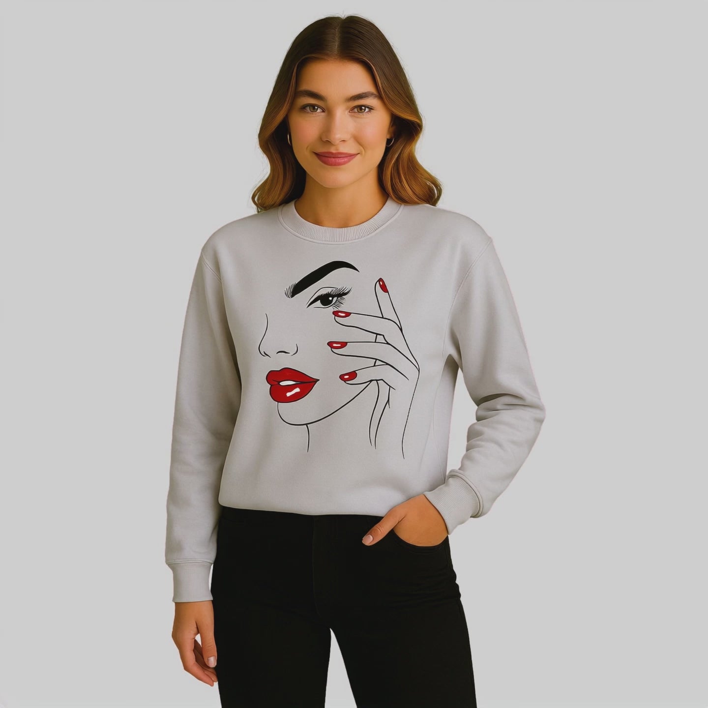 Bluza Graphic Beauty – Czerwień i Styl