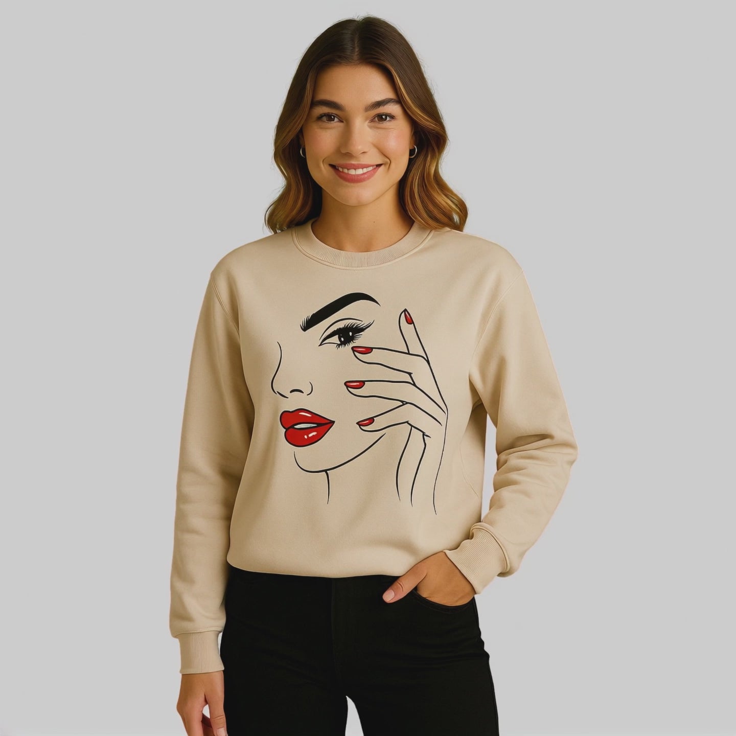 Bluza Graphic Beauty – Czerwień i Styl