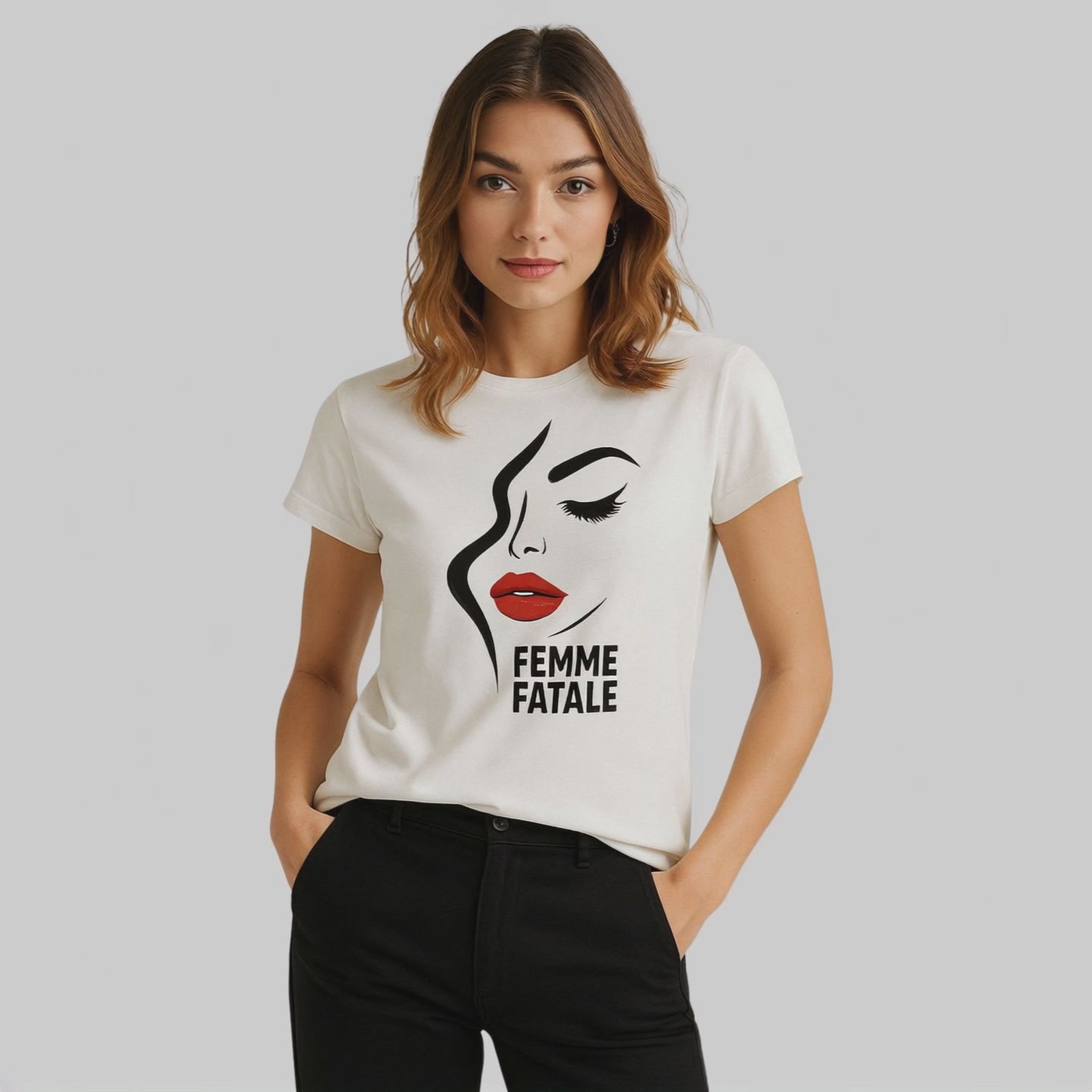 Koszulka Femme Fatale – Czerwień i Charakter