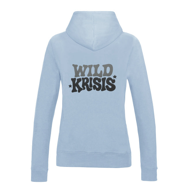 Błękitna Bluza Damska z kapturem Wild Krisis