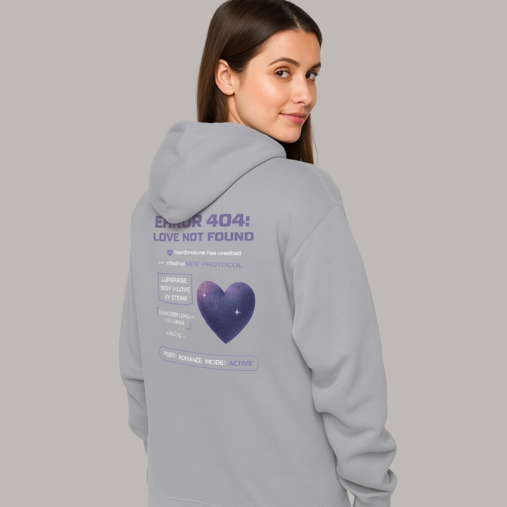 Bluza z kapturem "ERROR 404: LOVE NOT FOUND"