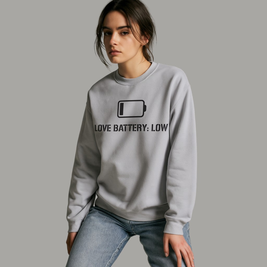 Bluza Love Battery: Low – Logo Czarne