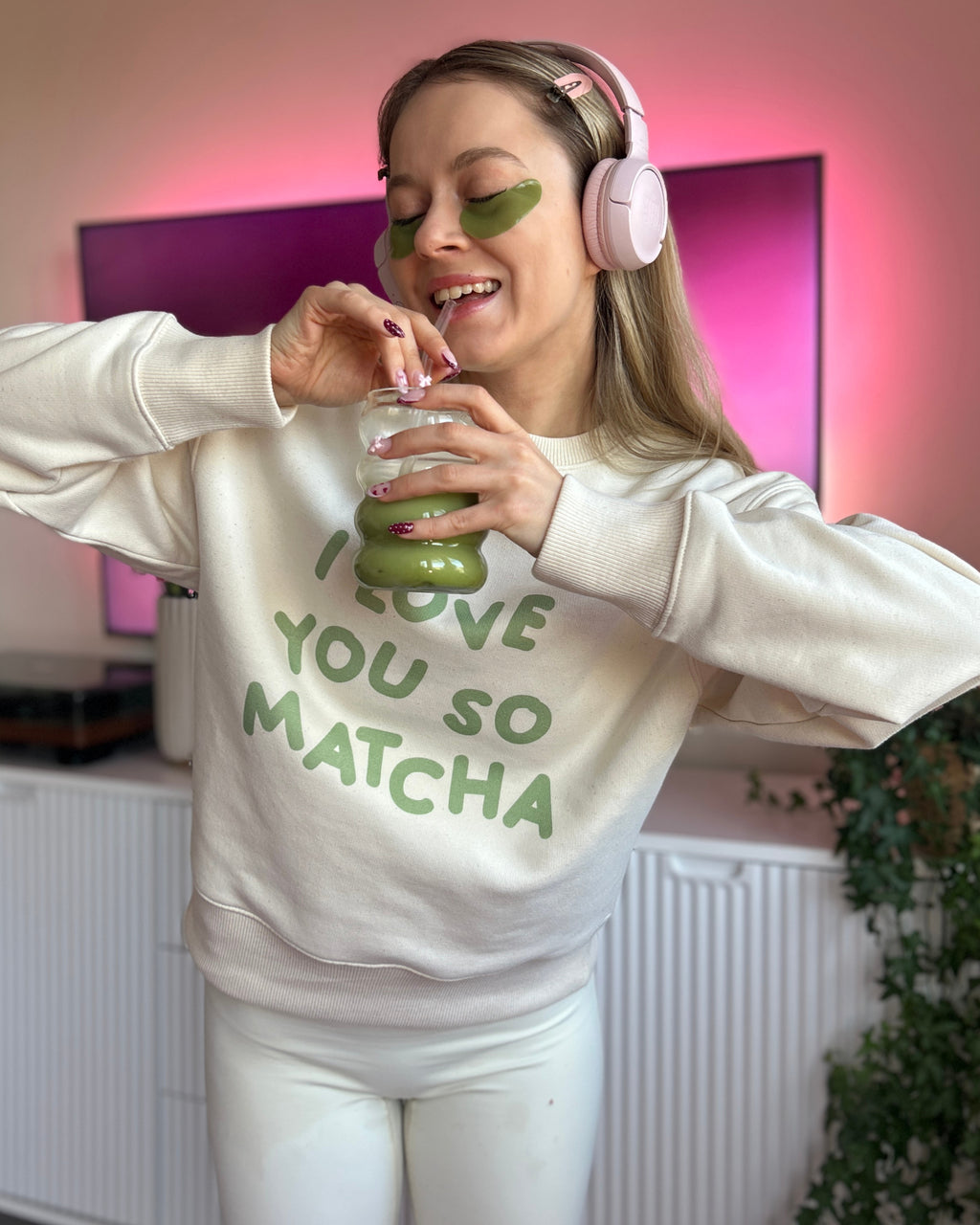 Pullover I Love You So Matcha💚