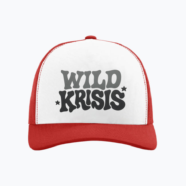 Czapka Czerwona Trucker z daszkiem