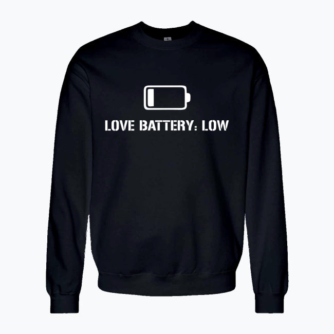 Bluza Love Battery: Low – Logo Białe