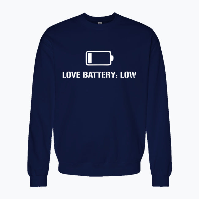 Bluza Love Battery: Low – Logo Białe