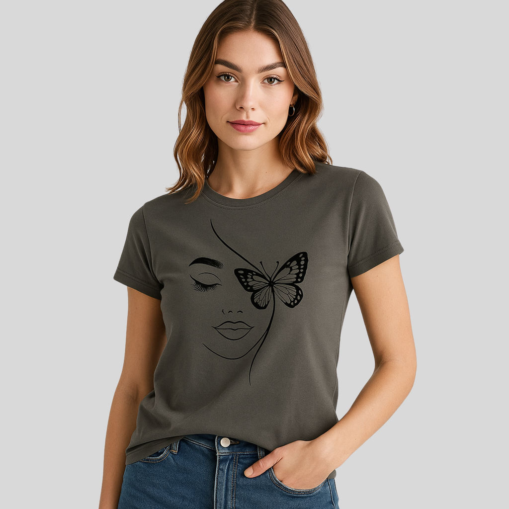 Koszulka Butterfly Mood – Kobieca Lekkość