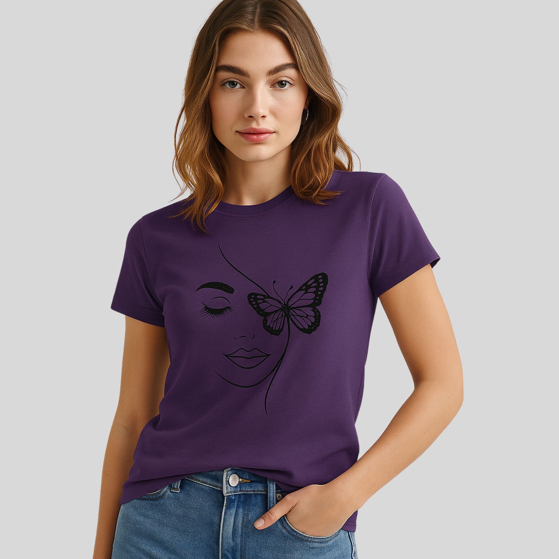 Koszulka Butterfly Mood – Kobieca Lekkość