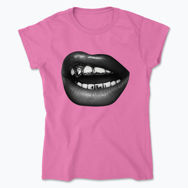 Koszulka Diamond Lips – Usta z Grillzami