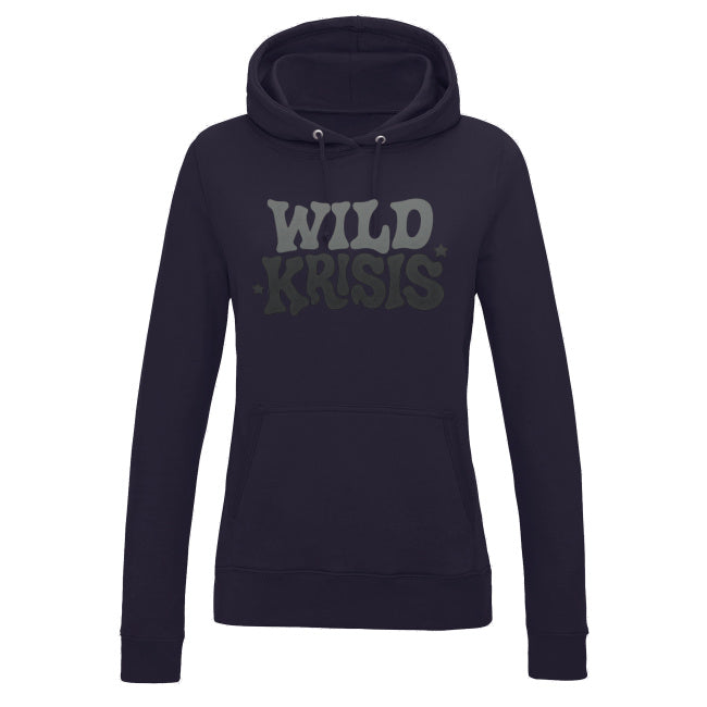 Granatowa Bluza Damska z kapturem Wild Krisis