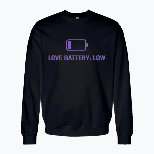 Bluza Love Battery: Low – Logo Fiolet