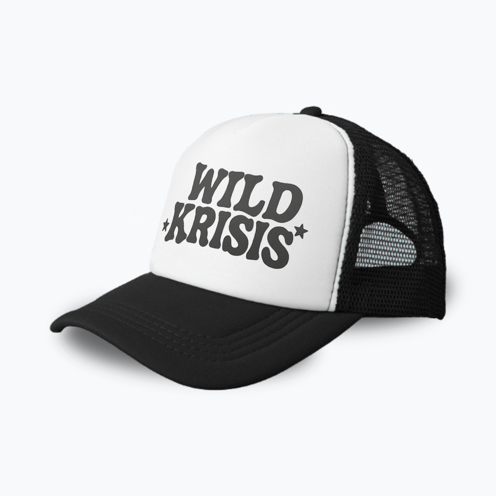 Czapka Czarna Trucker z daszkiem