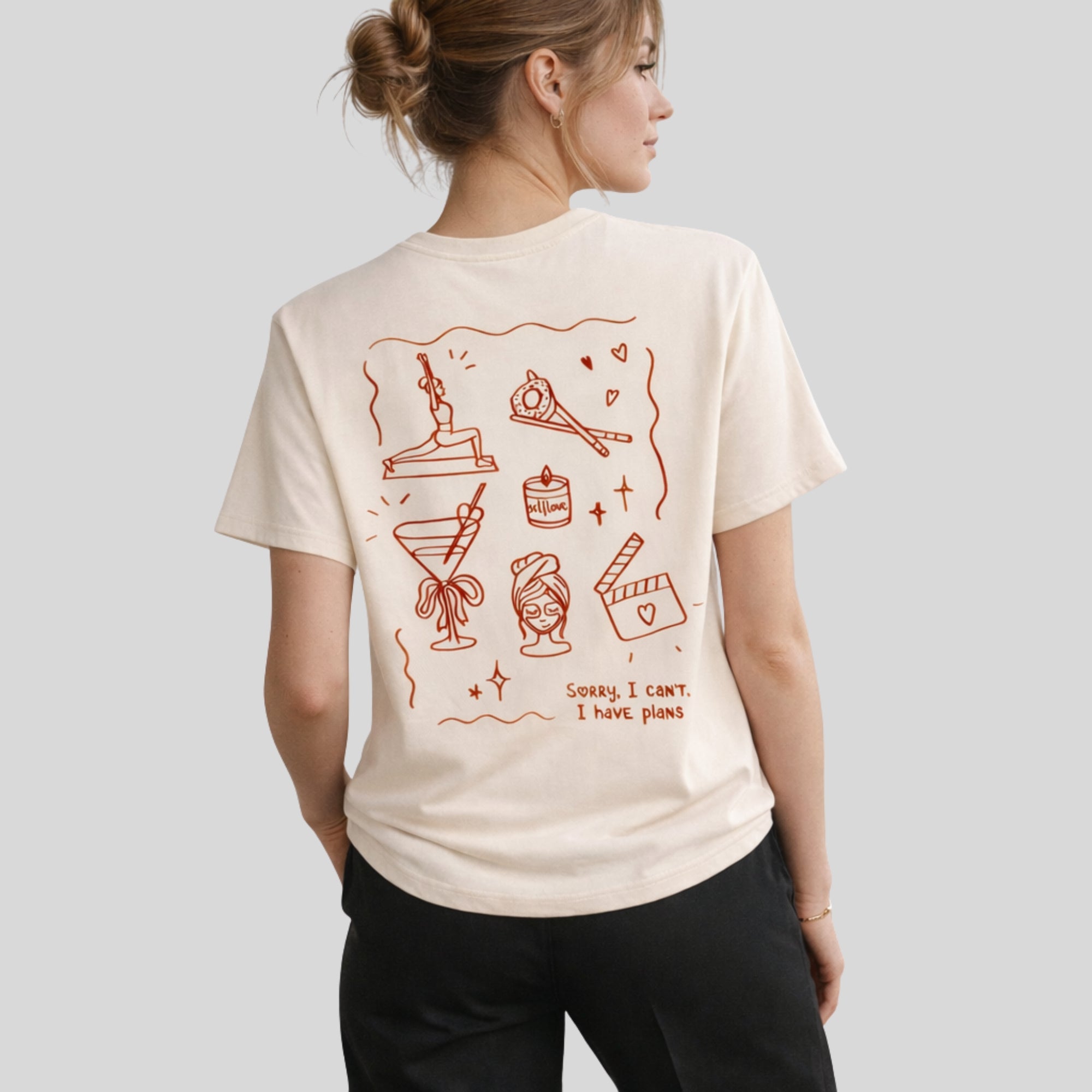 Koszulka Sorry, I Can’t. I Have Plans.🧘‍♀️