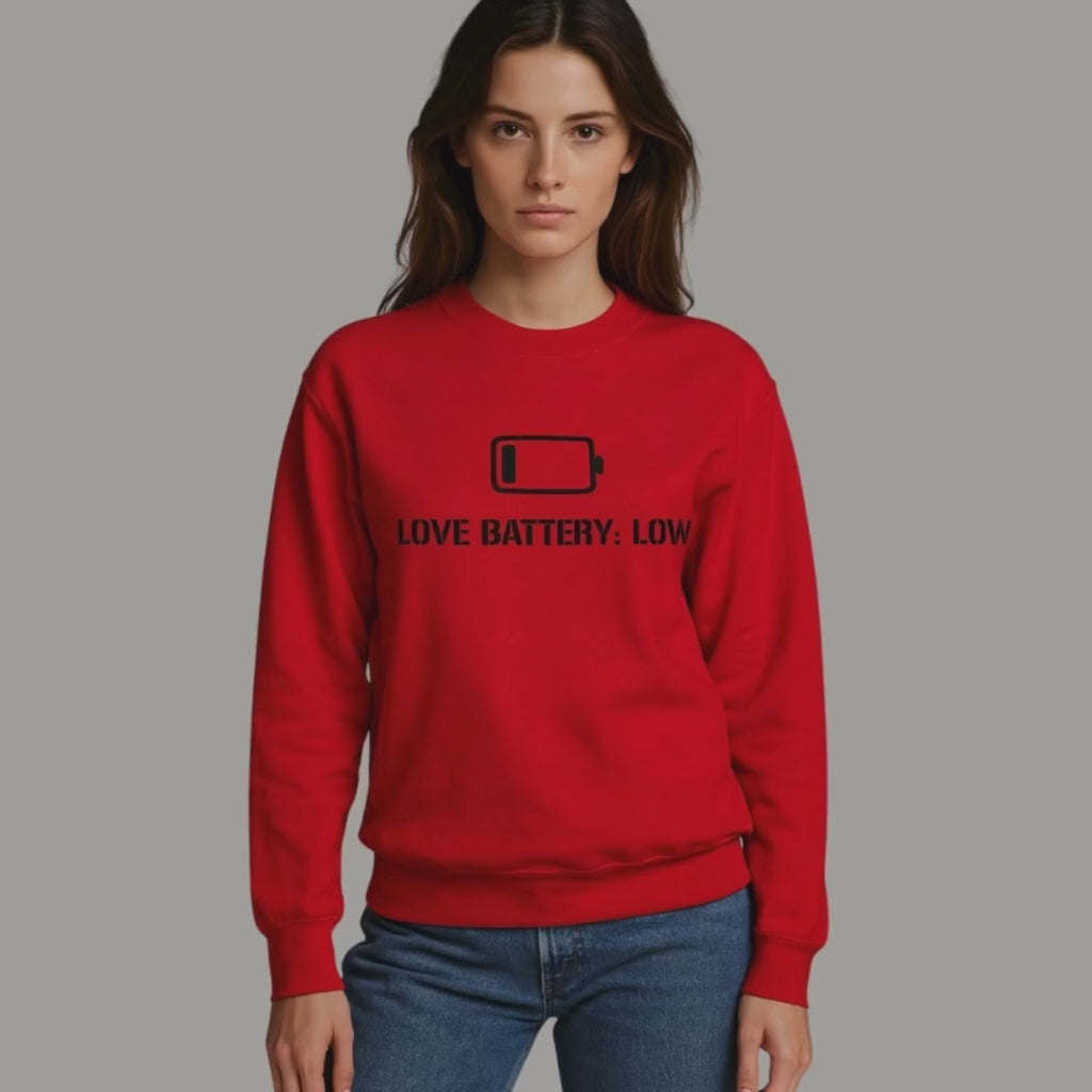 Bluza Love Battery: Low – Logo Czarne