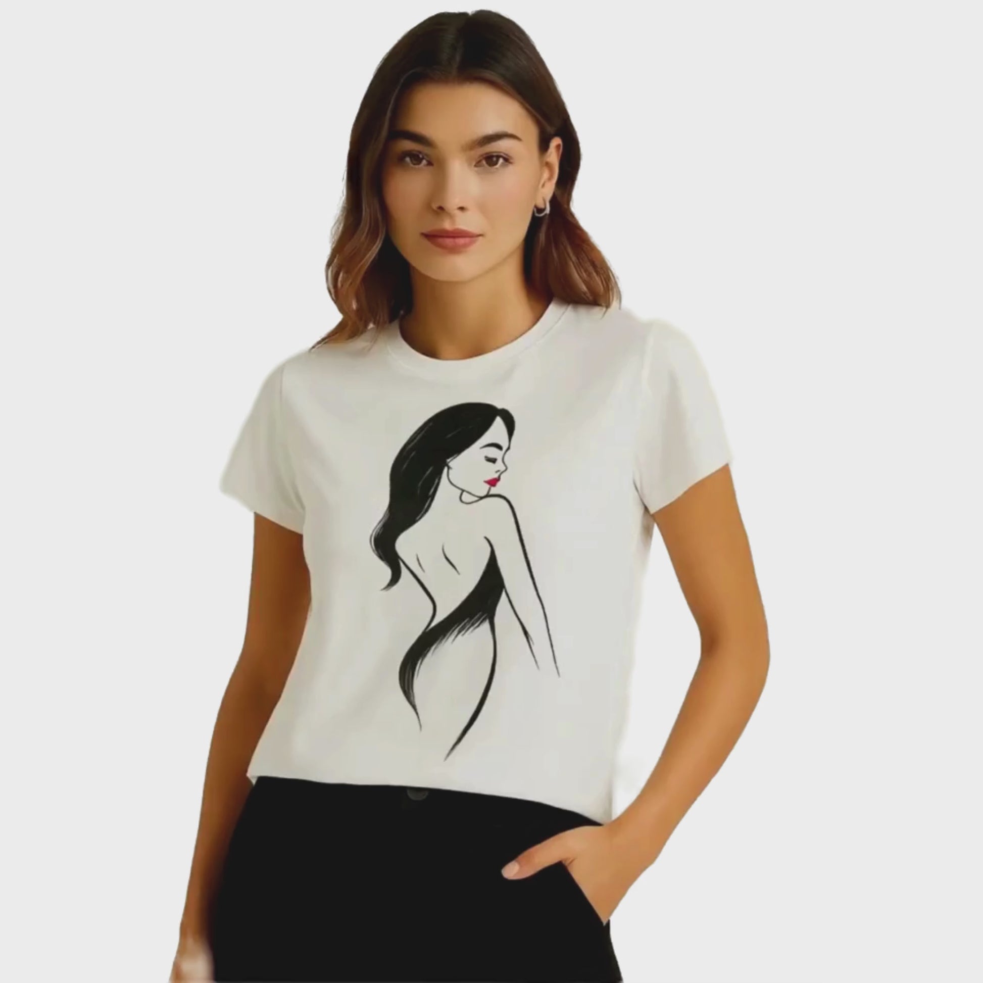 Koszulka Silhouette Grace – Subtelna Linia